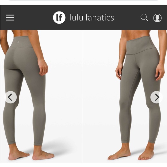 Lululemon Wunder Under High-Rise Tight 25" Luxtreme Sz 10 Grey Sage 1025 - Picture 1 of 6